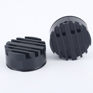 Пользовательские экструзии с ЧПУ обрабатывающие анодированные круглые алюминиевые термические раковины алюминиевый черный св...