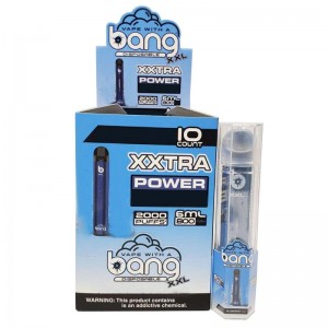Bang XXL одноразовый Vape Pen Electronic Cigarettes Устройство 800mAh Аккумуляторная батарея 6 мл Pods Пустые Оригинальные пары 2000 Комплект Puff