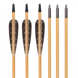 Elong Outdoor 117025-01 OD8mm 32 дюйма деревянная стрелка стрелка из лука традиционный бал