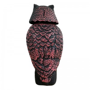 Реалистичная птица скучка пластиковая сова пугало со вращающейся головой и звуком для сада двора птица отталкивающая наружная в...