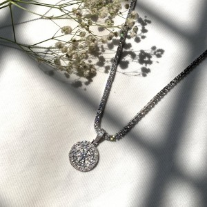 Bling Bling Bling Headant Ожерелье 18K Позолоченные Мужчины И Женщины Хип-Хмель Ювелирные Изделия