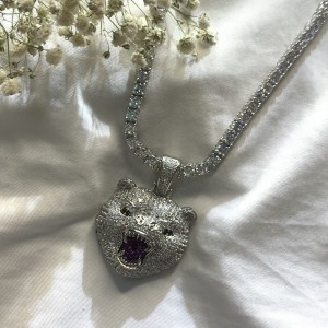 Хип-хоп Inlaid Zircon подвеска тигр подвеска