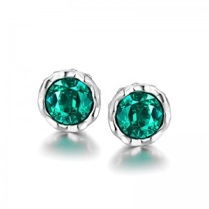 Корейская версия простых круглых серег