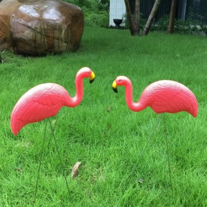 Пластиковая симуляция Flamingo детское украшение на открытом воздухе садовые украшения Смола фламинго фигурки сад фестиваль свадеб...