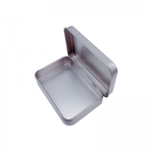 Значок с крышкой Tinplate Box матовая маленькая коробка олова 87 * 60 * 18 мм