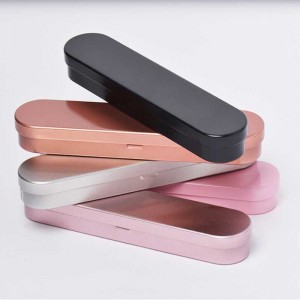 Металлическая коробка с навесной крышкой матовой подарочной коробке 175 * 38 * 20 мм