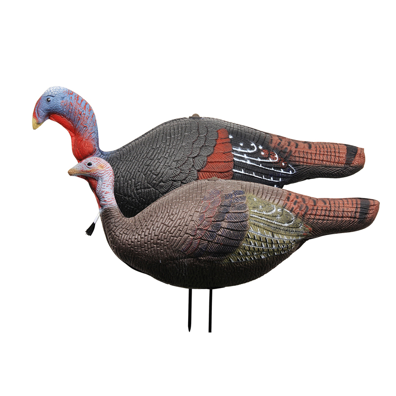 1 Pair LifeLike Складной Jake&DIN TURKEYS TURKEYS DECOY для охоты со ставками Перевозят сумку Складной легкий вес