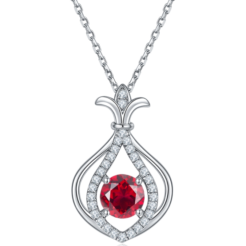 Новые моды ювелирные изделия 925 стерлингового серебра родиевое покрытие кубического циркона кулон ожерелье для женщин подарок