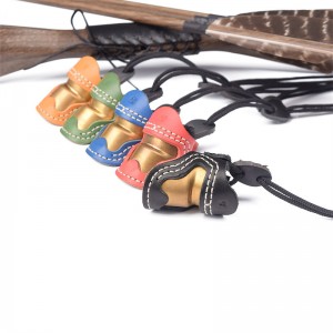 Elong Outdoor 420028 M Размер Лучья Средства из лука Большой Большой Больше пальца Бронируйте ручной работы Палец Протектор большой палец ...