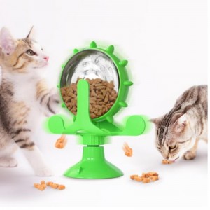Pet Saceates Turntable Cat Interactive Toy Mollow Feiter Food Treater Traker Watchen Cat