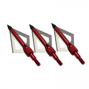 Nika Archery 15B005 100/125 Зерно из нержавеющей стали Broadhead для Archery Bow Hunting 3 Blades Broadhead