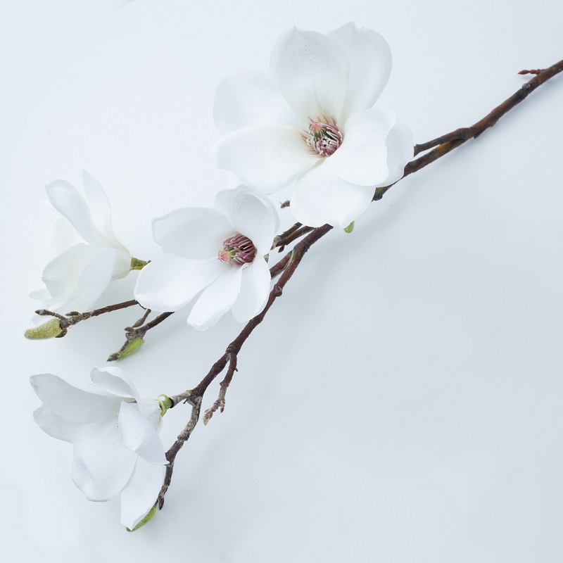 Фабрика прямой поставку одиночной длинной ветви магнолии цветок искусственный цветок для продажи
