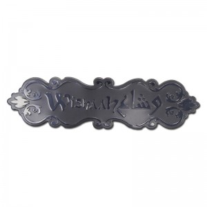 Металлический золотой анодированный индивидуальный алюминиевый парфюмерный стикер