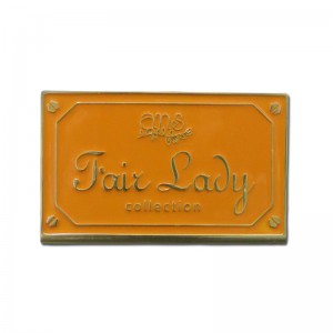 Высококачественный пользовательский бренд моды матовая отделка металлического имени этикетки лейбла шелкографии алюминиевая ...