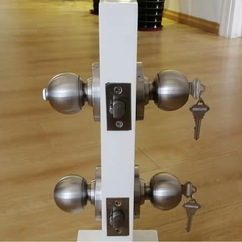 7204 Дверная ручка Цилиндрическая блокировка Функция Входной функции внешняя атласная хромированная отделка, ANSI/BHMA Grade 2 Коммерчес...