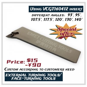 Режущие инструменты Emet, внешние инструменты поворота, инструменты для лица, инструменты поворота стали, инструменты стали, SVJCR2525M...