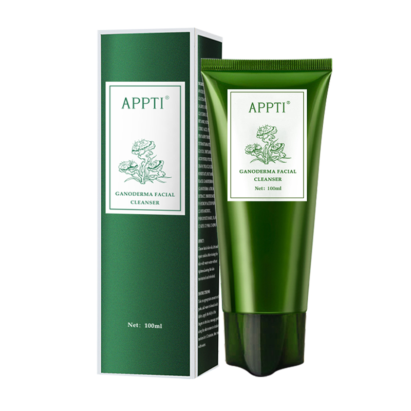 Private Label Antime Ancne Aloe Vera Face Smase Faceial Cleanser Ganoderma Essence Fash Wash