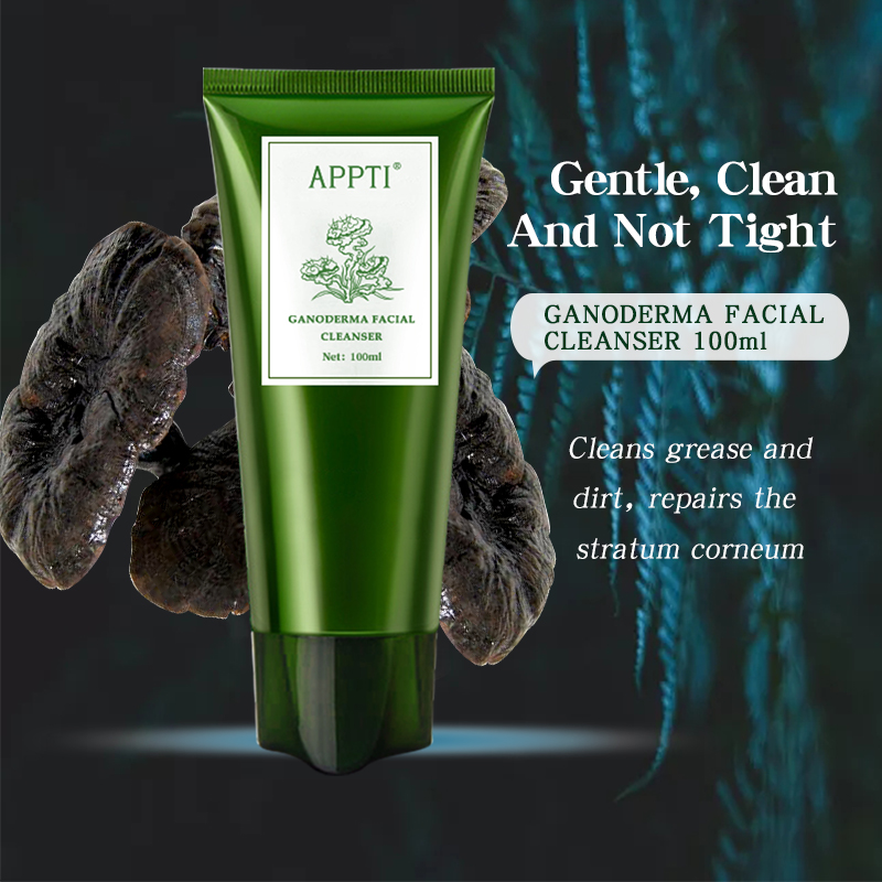 Private Label Antime Ancne Aloe Vera Face Smase Faceial Cleanser Ganoderma Essence Fash Wash