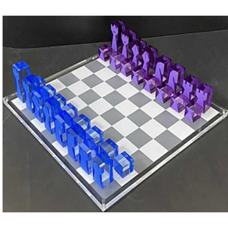 Новый дизайн семейный акриловый шахматный набор