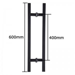 SS-031 Черная высококачественная стеклянная стеклянная дверь из нержавеющей стали.