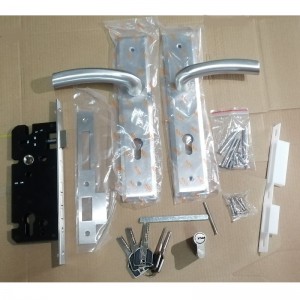 6003 Длинная ручка дверной пластины из нержавеющей стали набор рычага, Современный современный Mortice Lock