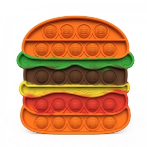 Силиконовый толчок пузырька Hamburger Fidget игрушка, аутизм специальный нужд напряженность antiveRess Fidget игрушки
