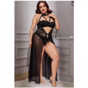 Черная длинная юбка сексуальная пижама