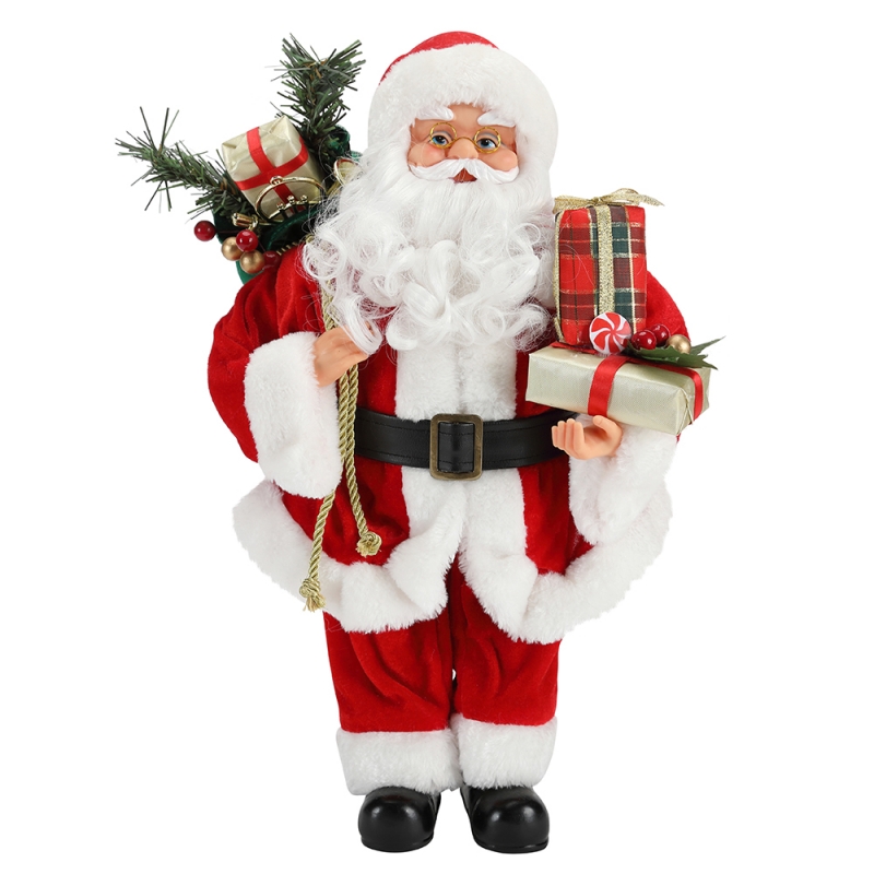 42 см Рождественский решающий вид Санта-Клаус украшения украшения фигурка коллекция ткань праздник фестиваль рождество рождественские плюшевые пользовательские предметы