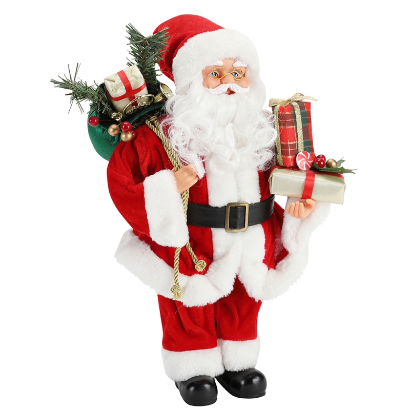 42 см Рождественский решающий вид Санта-Клаус украшения украшения фигурка коллекция ткань праздник фестиваль рождество рождественские плюшевые пользовательские предметы