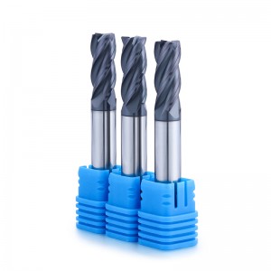 Tungsten Carbide CNC Tools 4 плоский флейта фрезерный резак 45 градусов конечная мельница для углеродистой стали