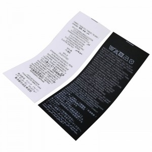 Ярлыки одежды задней шеи для легкой одежды и детских продуктов