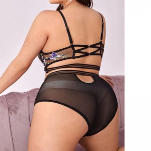 JF Cheelash кружева женское белье женщины роскошный кружевной отделкой для нижнего белья оптом обычай дизайн кружева двух частей наб...