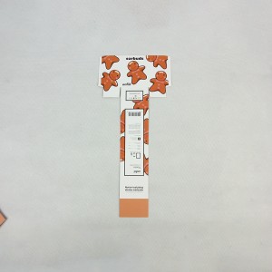 Пищевая этикетка бумажная карта