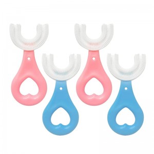 Заводская поставка, ручная зубная щетка для детей, силиконовый U-образной формы уборка устного ухода, чистящая щетка для зуба