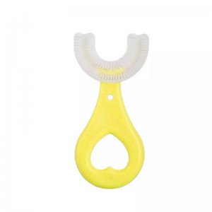 Заводская поставка, ручная зубная щетка для детей, силиконовый U-образной формы уборка устного ухода, чистящая щетка для зуба