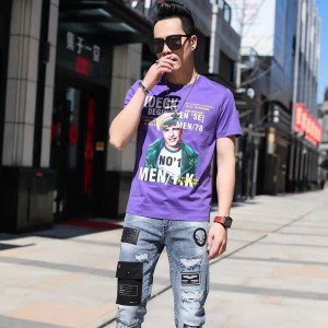 Цифровая печать вязаная футболка