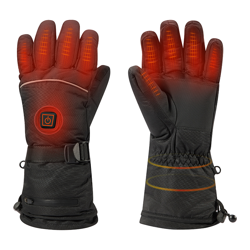 Классные гоночные нагревательные перчатки для мужчин, на лыжах с подогревом перчаток с регулируемой пряжкой