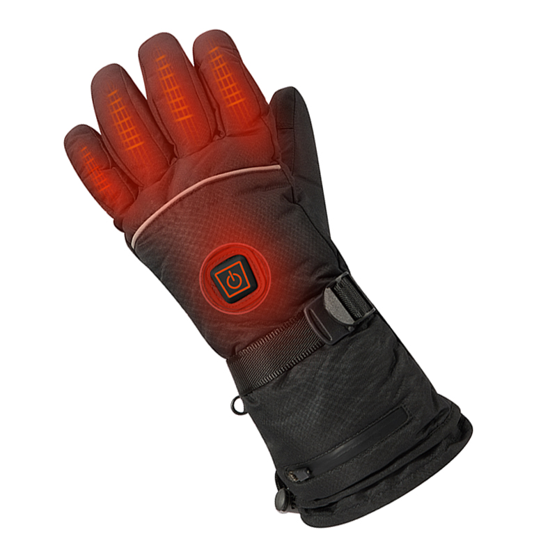 Классные гоночные нагревательные перчатки для мужчин, на лыжах с подогревом перчаток с регулируемой пряжкой