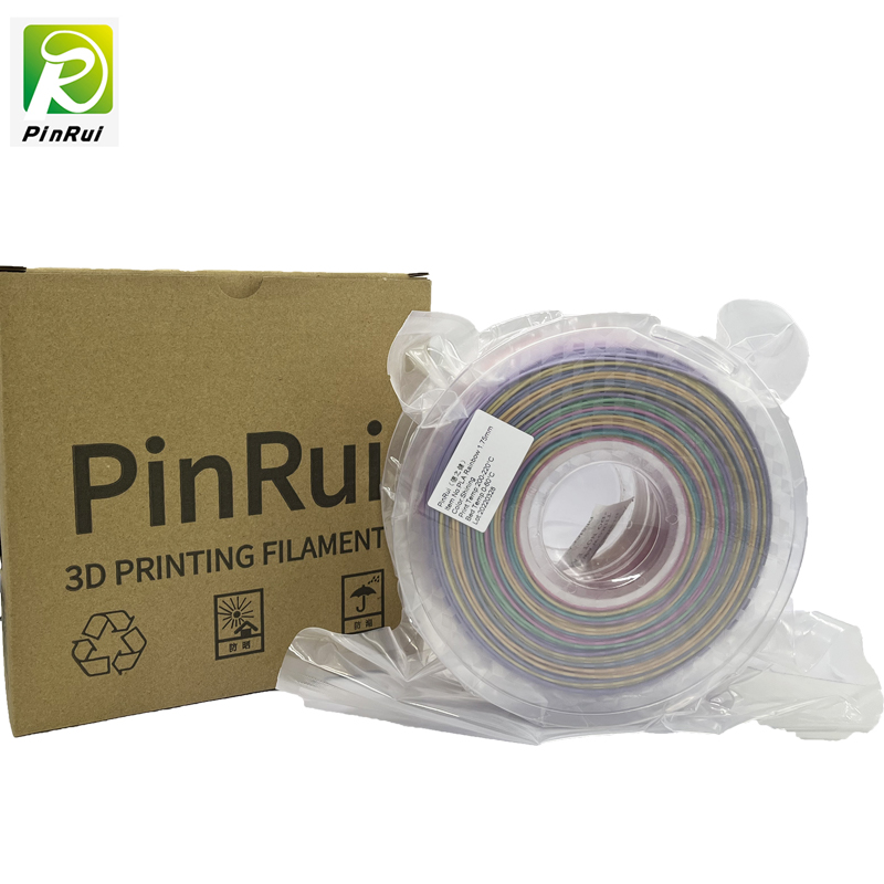 Pinrui Glitter PLA 1,75 мм 3D нить принтера фирменные мерцающие цвет радуги