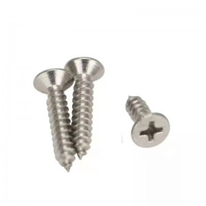 201 Нержавеющая сталь Counterskunk Head Саморезависимый винт плоская головка саморезание винт пользовательских пересечений