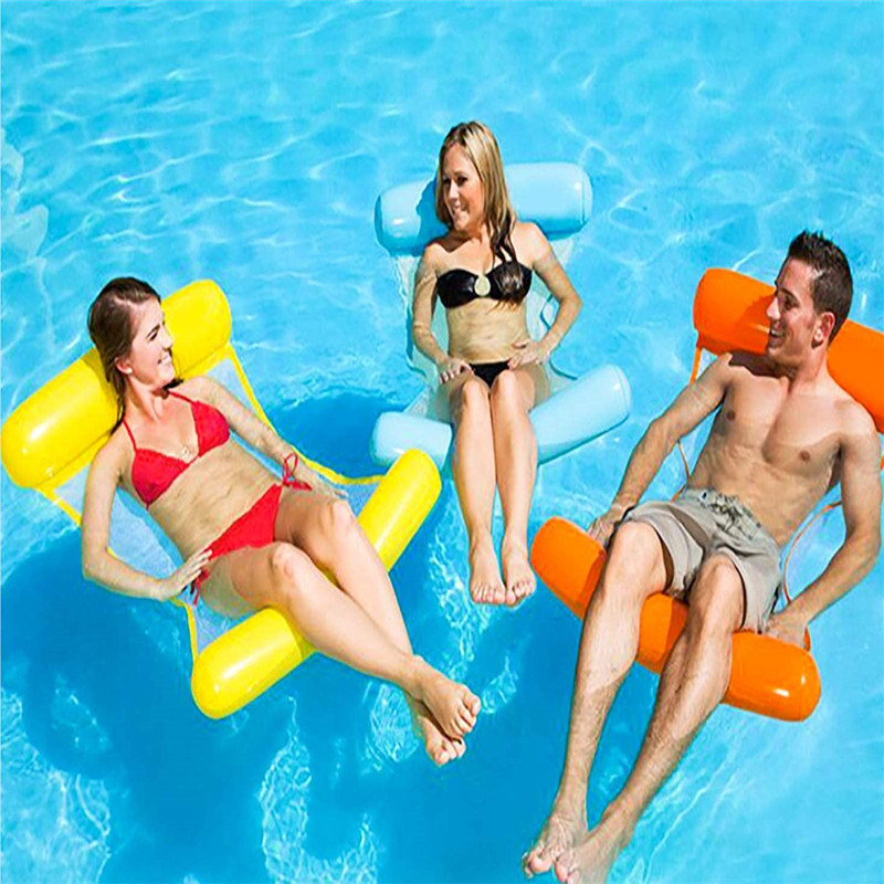 Надувной бассейн поплавок для взрослых, гамак бассейна (седло, дрейфут, кресло для отдыха), стул летом у бассейна, портативный водный салон