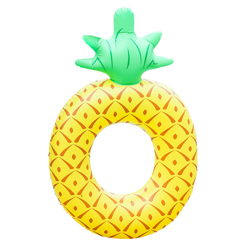 Надувное кольцо с ананасом, портативный поплавок для бассейна, игрушка для воды для взрослых и детей