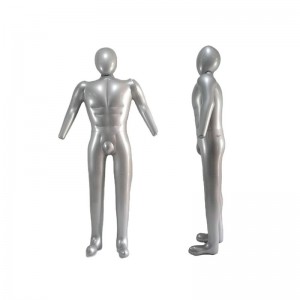 Надувной PVC мужская манекена модель, полноразмерный с головой и оружием, пластиковый полный тело манекен