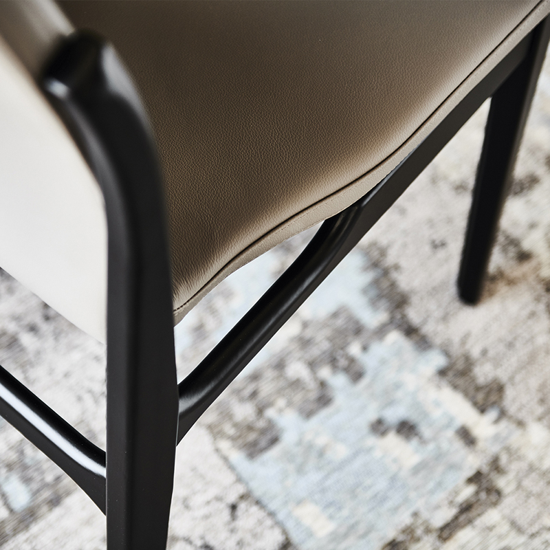 Домашняя мебель столовая стулья устанавливают 6 стульев деревянные кожа