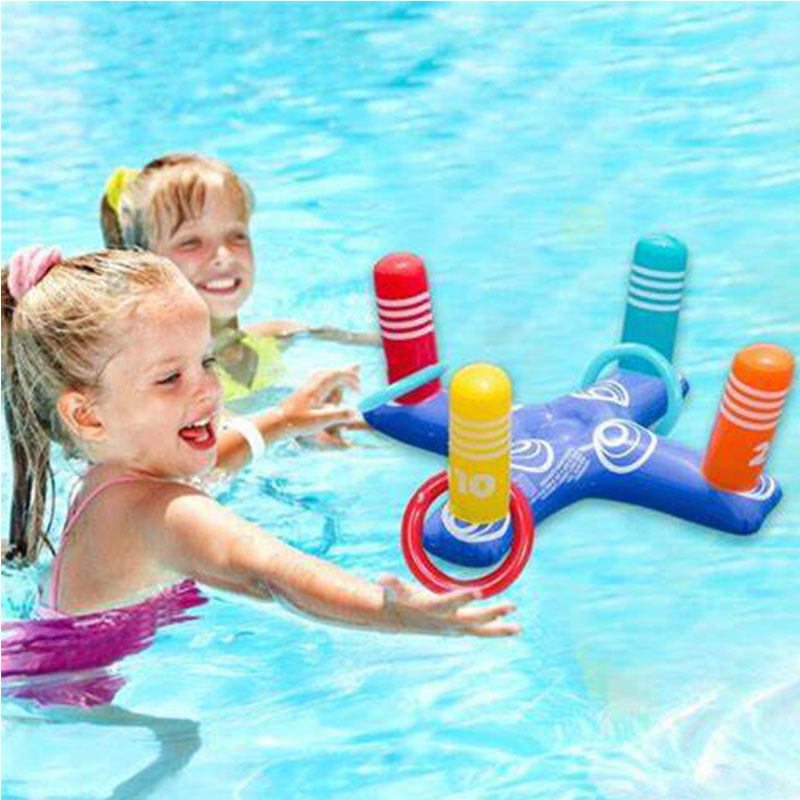 Плавающее плавание кольцо бросить водяные игрушки, надувные кольцевые игры, детские взрослые крытые игра на открытом воздухе.