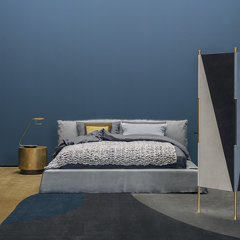 Итальянский минималистский дизайнерский высококлассный мастер короля кровать современная кровать с двуспальной кроватью Queen