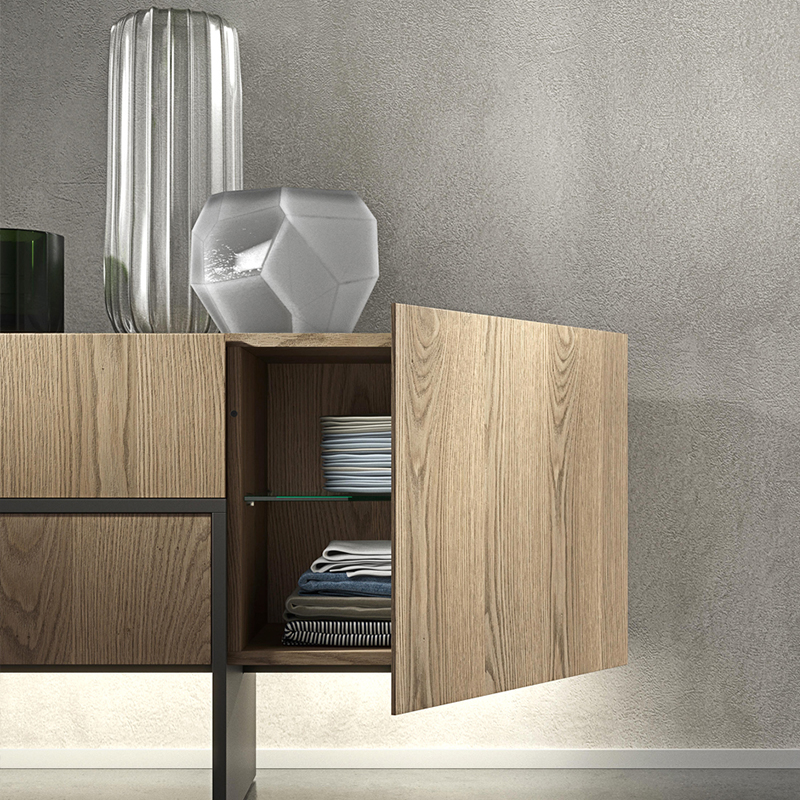 Северная простая современная деревянная шкаф белый шведский буфет столовая мебель