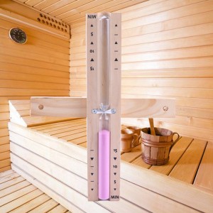 Фабрика оптом 5 15 -минутный эко -красочный вращающийся песчаный таймер сауны