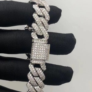 Tuochen Jewelry Sterling Silver 925 с браслетом из каменного каменного моданита для человека