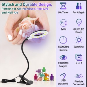 M&r 102a беспроводная светодиодная лампа для ногтей&16w флуоресцентная лампа